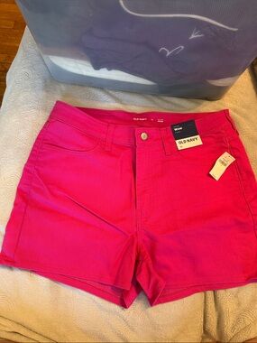 Old Navy Hot Pink Stretch Denim Shorts